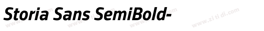 Storia Sans SemiBold字体转换